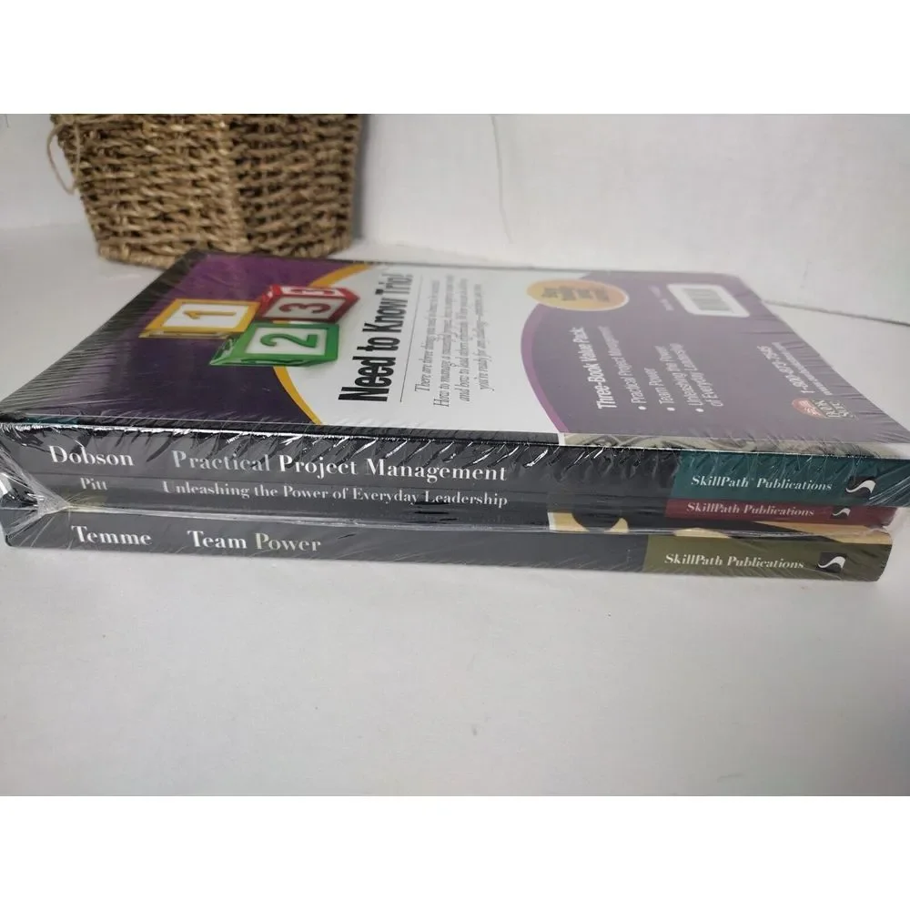 New Sealed Team Power Pack Of 3 Books Leadership, Practical Project Management